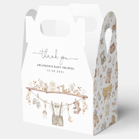 ミュートBoho子供部屋服おもちゃ男の子ベイビーシャワー フェイバーボックス (オープン)