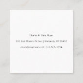 ミューミニマルジアムセンター前後2事業  スクエア名刺 (裏面)