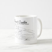 ミュールスコットランドのデュアート城島 コーヒーマグカップ (正面右)