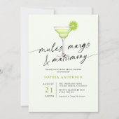 ミュールズマルクス&マトリモングリーンライムブライダルシャワー 招待状 (正面)