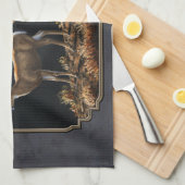 ミュールディアバックドグレイカスタム キッチンタオル (四つ折り)