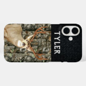 ミュールディアー迷彩柄狩り名〔雄ジカの〕枝角バック Case-Mate iPhoneケース (裏面 (横))