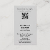 ミュールワインテーマ – サプライズQR冬ありがとう 名刺 (裏面)