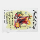 ミュールワインレシピクリスマスのレシピデザイン キッチンタオル (横)