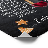 ミュールワインレシピクリスマスホリデープリント ポスター (角)