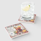 ミュールワインレシピマーブルコースター ストーンコースター (横)