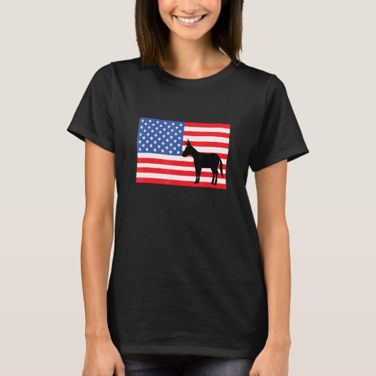 ミュール アメリカ国旗 ミュール アメリカ国旗 Tシャツ (正面)