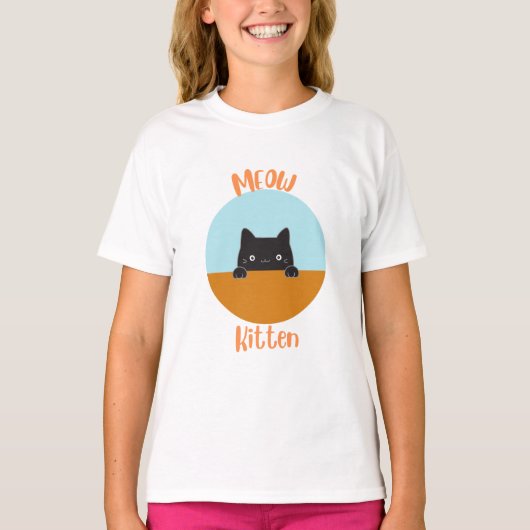 ミュー子猫 Tシャツ (正面)