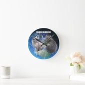 ミュー宇宙 ラウンド壁時計 (ホーム)