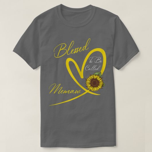 ミュー賛美ヒマワリハートと呼ばれる Tシャツ (デザイン正面)