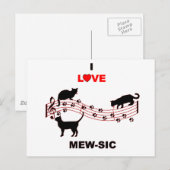 ミュー・シック ポストカード (正面/裏面)