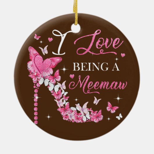 ミュー・ヒール・ハイヒール・チョウの母 セラミックオーナメント (裏面)