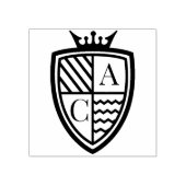 ミュ王室のー中世クラウンモノグラムクレスト結婚 ラバースタンプ (インプリント)