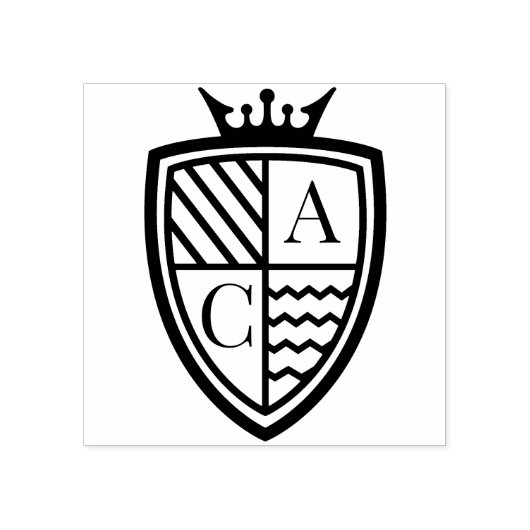 ミュ王室のー中世クラウンモノグラムクレスト結婚 ラバースタンプ (インプリント)