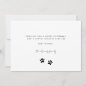 ミョイクリスマスかわいい猫の写真 シーズンカード (裏面)