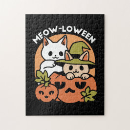 ミョーウィーン – フェスティバルハロウィーンキャットデザイン ジグソーパズル