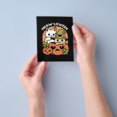 ミョーウィーン – フェスティバルハロウィーンキャットデザイン チラシ (手)