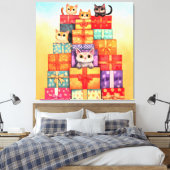 ミョーギフト誕生日タワー キャンバスプリント (インサイチュ (寝室))