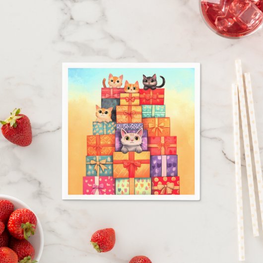 ミョーギフト誕生日タワー スタンダードカクテルナプキン (インサイチュ)