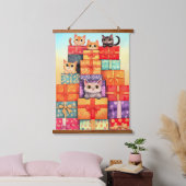 ミョーギフト誕生日タワー 吊り下げ型タペストリー (寝室)