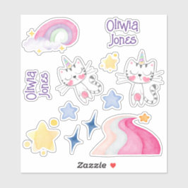 ミョージカルパステルカテコーンステッカーパック シール