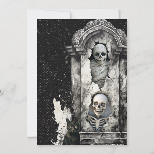 ミラおもしろいイこうもりハロウィーンボース&ブーゼパーティー 招待状 (裏面)