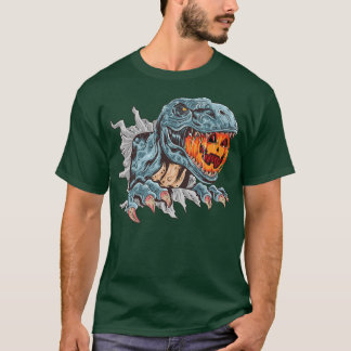 ミラおもしろいミのパンプキ食べンタグの頭を再恐竜 Tシャツ