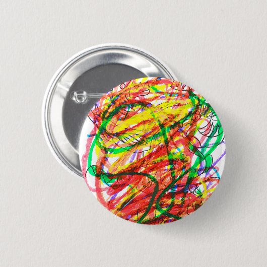 ミラのバスキアインスパイアト芸術 缶バッジ (正面&裏面)