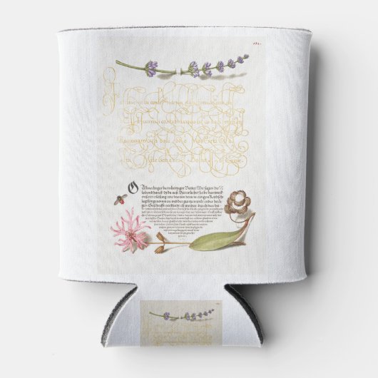 ミラのヒソプ、昆虫、カッコウの花 缶クーラー (正面)