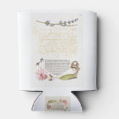 ミラのヒソプ、昆虫、カッコウの花 缶クーラー (裏面)