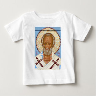 ミラの聖ニコラス プレミアム オルソドックス アート ベビーTシャツ