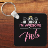 ミラもちろん私の名素晴らし前 キーホルダー (正面)