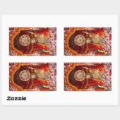 「ミラガスに行くサント・クリストの街」 長方形シール (シート)