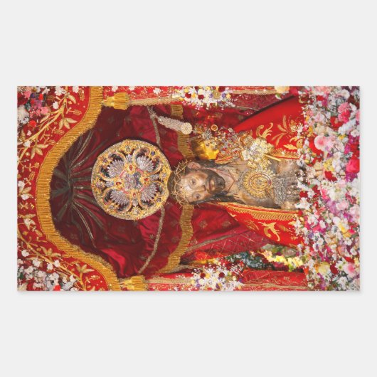 「ミラガスに行くサント・クリストの街」 長方形シール (正面)