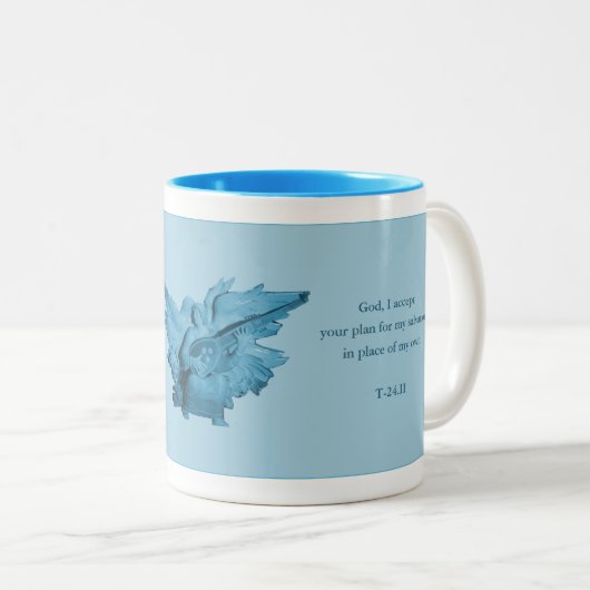 ミラクルギフトマグのコース,スピリチュアルテーマ ツートーンマグカップ (正面右)