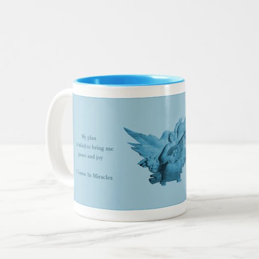 ミラクルギフトマグのコース,スピリチュアルテーマ ツートーンマグカップ (正面左)