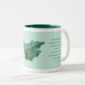 ミラクルズギフト用のコースマグ,グリーン,スピリチュアル ツートーンマグカップ (正面右)
