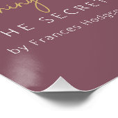 ミラクルズシークレットガーデン引用文Fホジソンバーネット ポスター (コーナー)