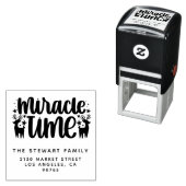 ミラクルタイムクリスマスファミリーネーム差出人住所 セルフインキングスタンプ (インサイチュ)