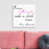 ミラクルフェアリーゴドマザー引用文キャンバス キャンバスプリント (インサイチュ (リビング))