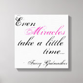 ミラクルフェアリーゴドマザー引用文キャンバス キャンバスプリント (正面)