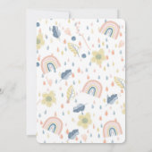 ミラクルベイビーパステルレインボー雲のしずく 招待状 (裏面)
