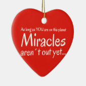 ミラクル引用文赤と白 セラミックオーナメント (右)