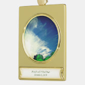 ミラクル記念オーナメント ゴールドプレートバナーオーナメント (左)