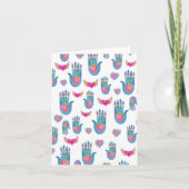 ミラグロスフレーミングハートウォーターカラーキュートバレンタイン カード (正面)