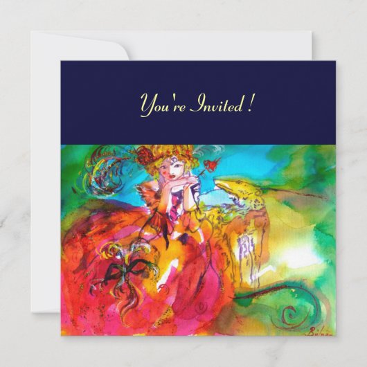 ミラドリーナ マーディ・グラス・マスカレード・パーティー 招待状 (正面)