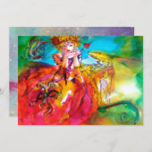 ミラドリーナ、輝くような赤青緑黄色のスパークル (正面/裏面)