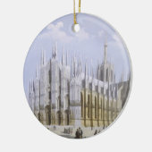 「ミラノおよびEnvirの眺めからのミラノのカテドラル セラミックオーナメント (左)