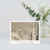 ミラノからのはがき。 ポストカード (スタンド正面)