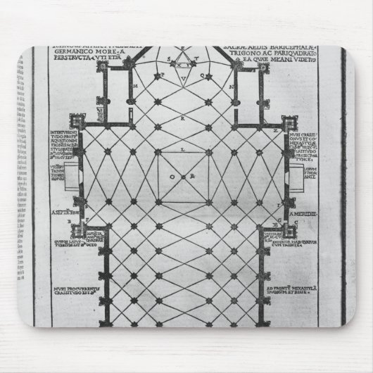 ミラノのカテドラルの計画 マウスパッド (正面)